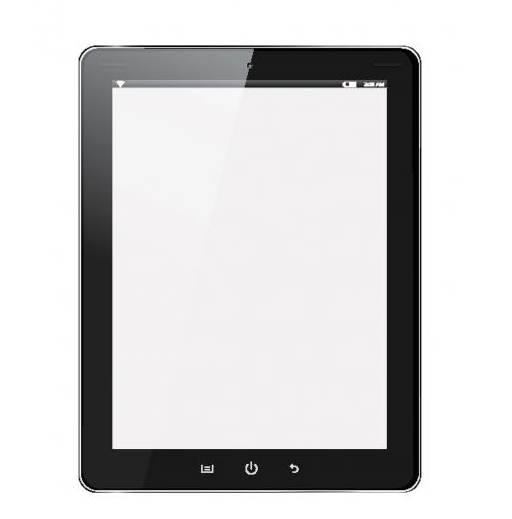 Image of a blank touch-screen tablet