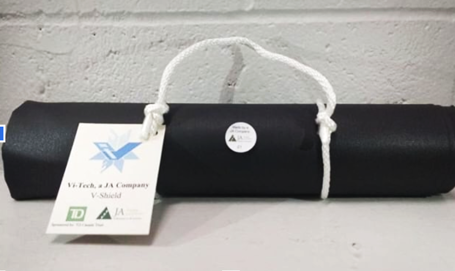 A promotional yoga mat