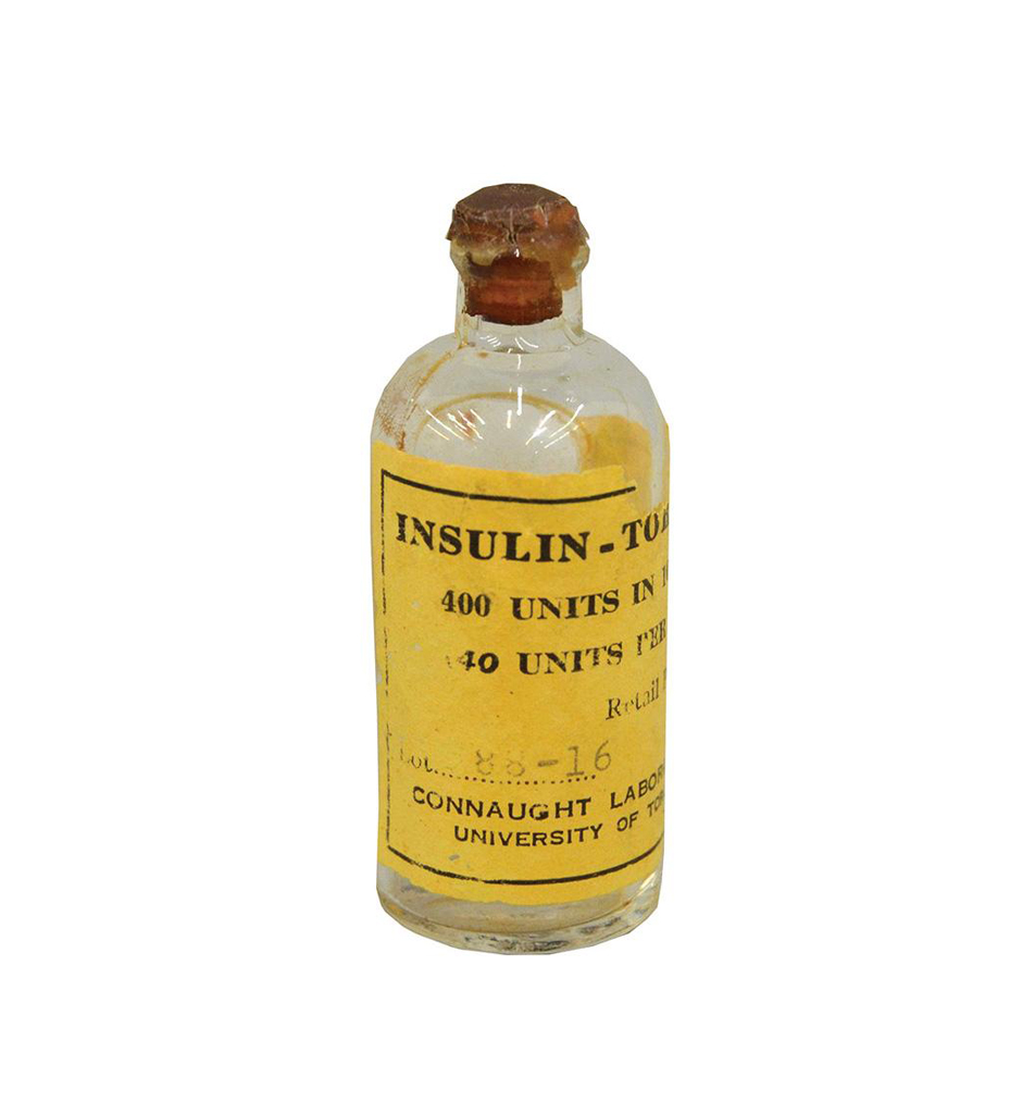 Photo of an early version of insulin