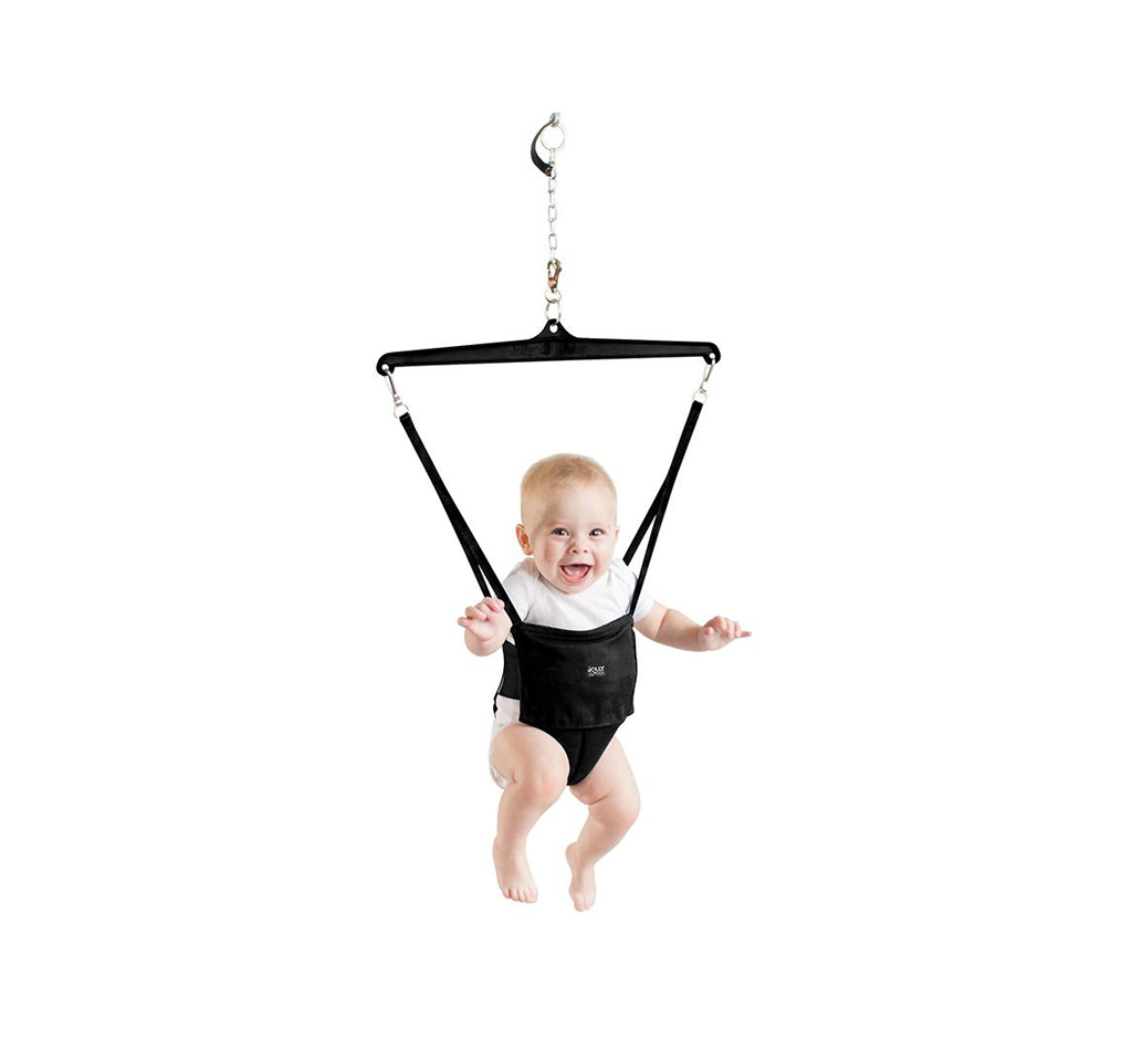 Photo of child in Jolly Jumper apparatus