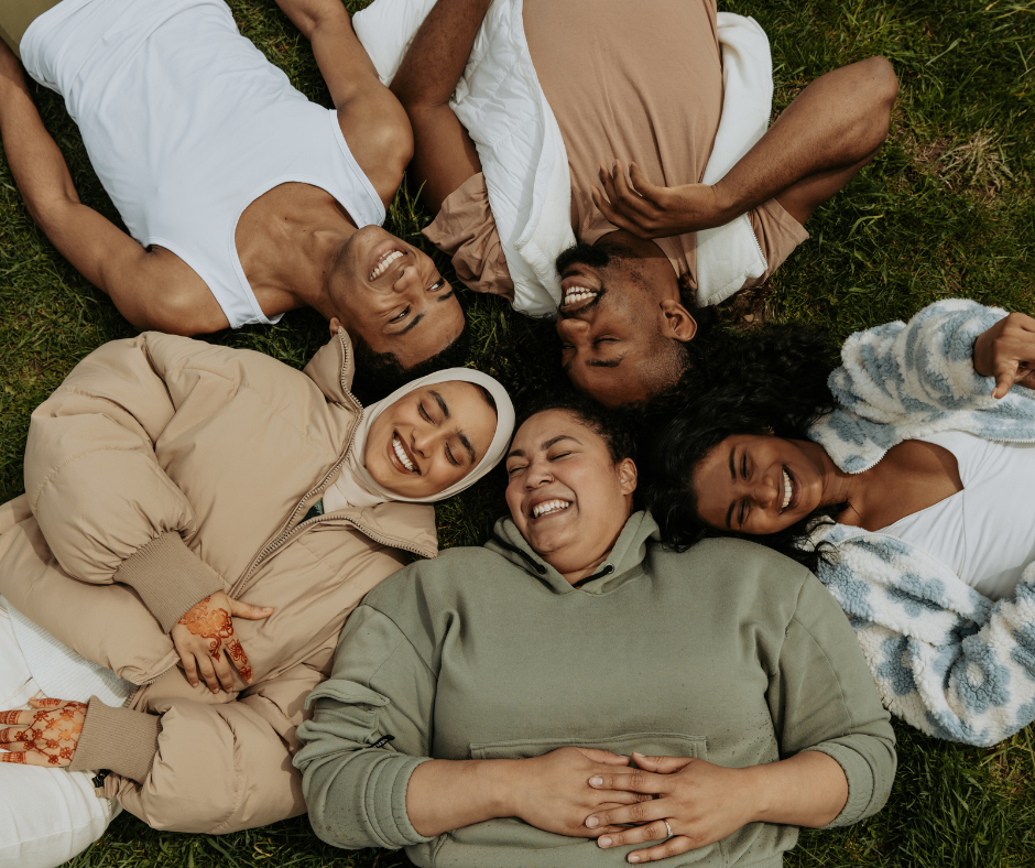 community laughing